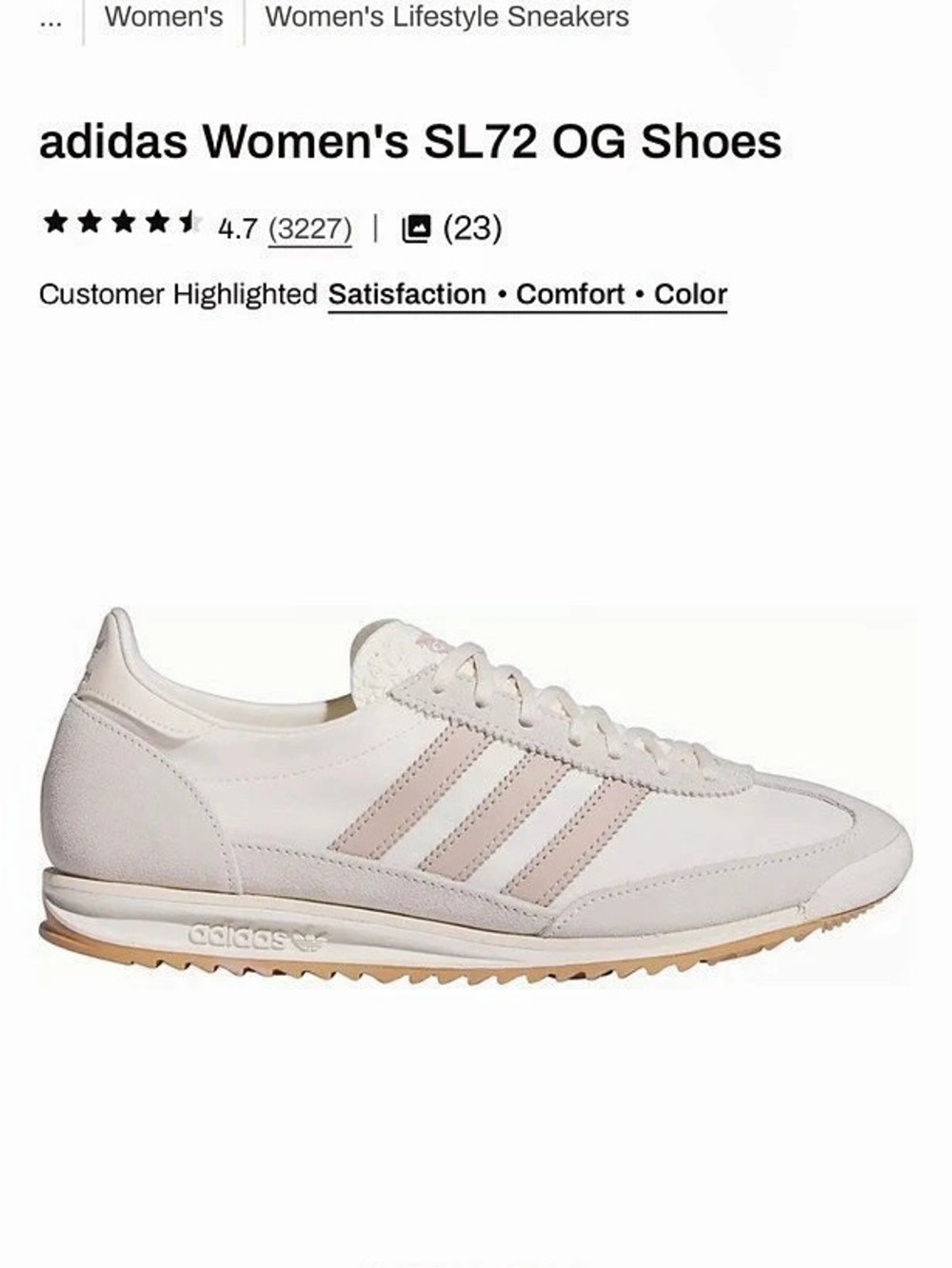 adidas SL 72 OG Sneakers in White